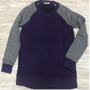 Pink Lotus || Quilted Baseball-Style Sweatshirt